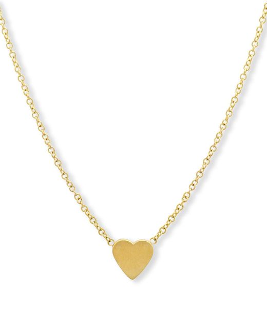Jennifer Meyer Metallic Mini Heart Necklace