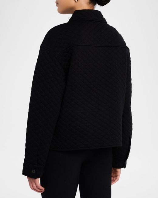 Vince Black Quilted Boxy Jacket