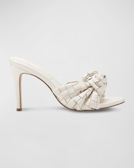 Marc Fisher Natural Janna Woven Knot Mule Sandals