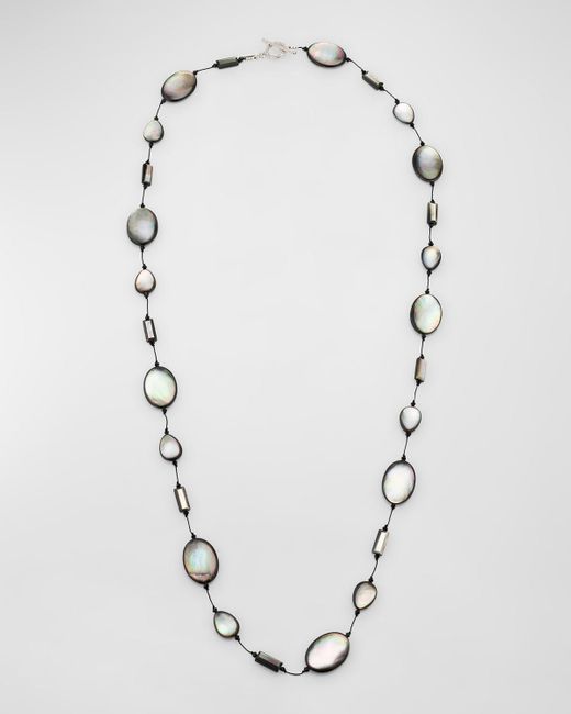 Margo Morrison White Tahitian Mother Of Pearl Combination Necklace