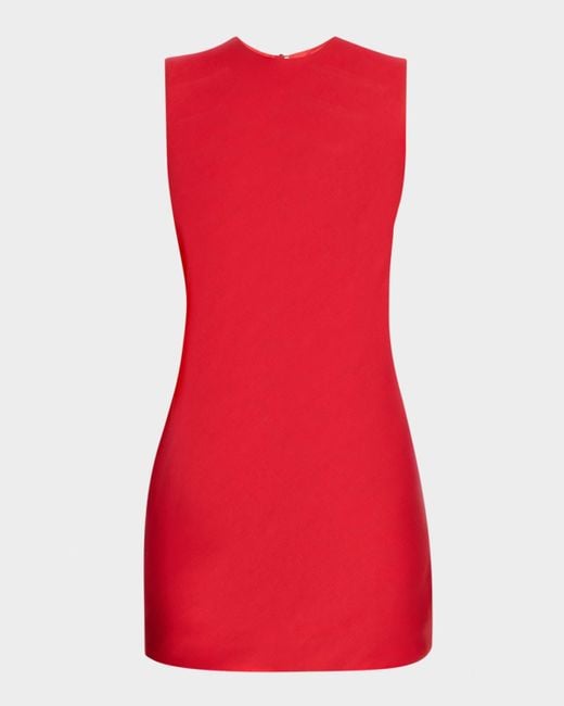J.W. Anderson Red Satin Mini Shift Dress