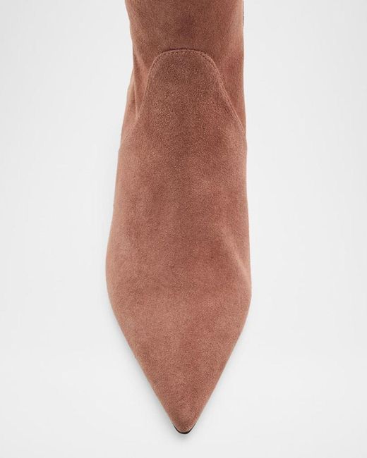 Stuart Weitzman Brown 50Mm Vinnie Suede Knee-High Boots