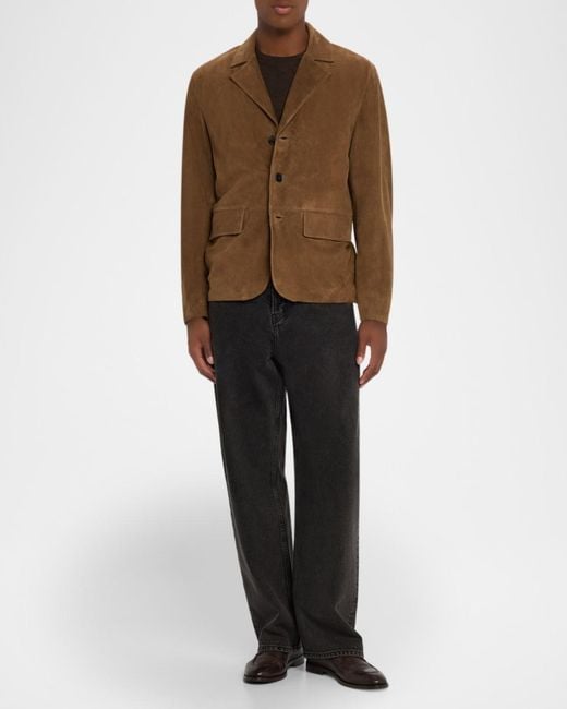 FRAME Brown Apos;S Suede Blazer for men