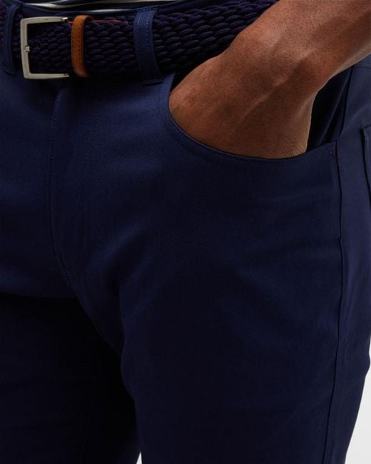 Peter Millar Blue Eb66 5-pocket Performance Pants for men