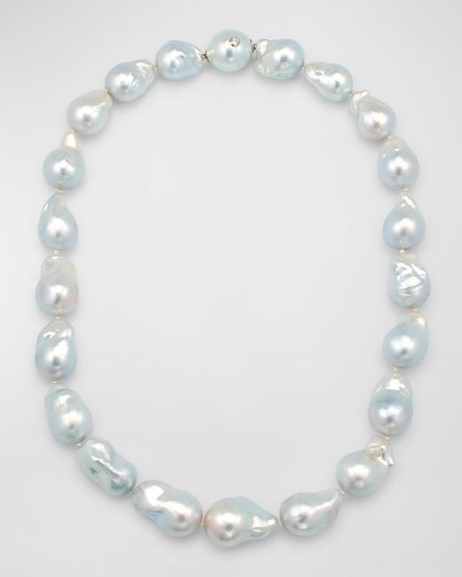 Margot McKinney Jewelry White Baroque South Sea Pearl Necklace