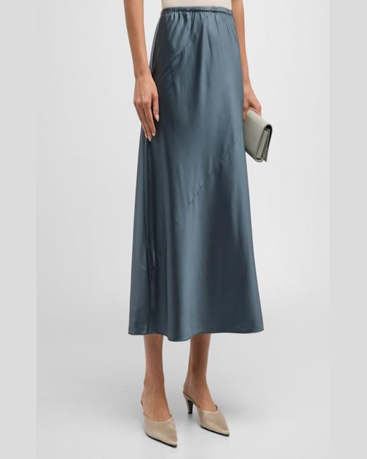 Eileen fisher silk midi skirt discount