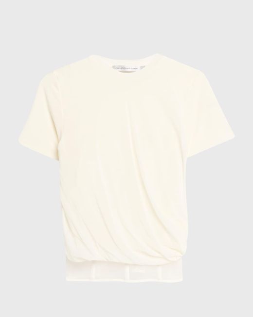 Christopher Esber Natural Coiled Jersey Corset Tee