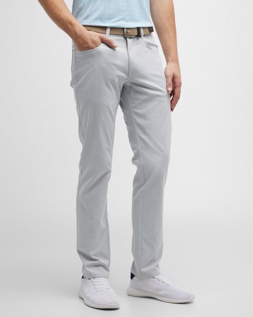 Peter Millar Gray Eb66 5-pocket Performance Pants for men