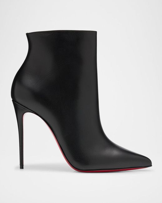 Christian Louboutin Black 100Mm So Kate Calfskin Booties