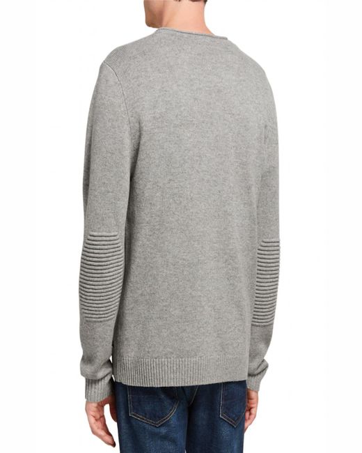 Fisher + Baker Gray Wentworth V-neck Sweater for men
