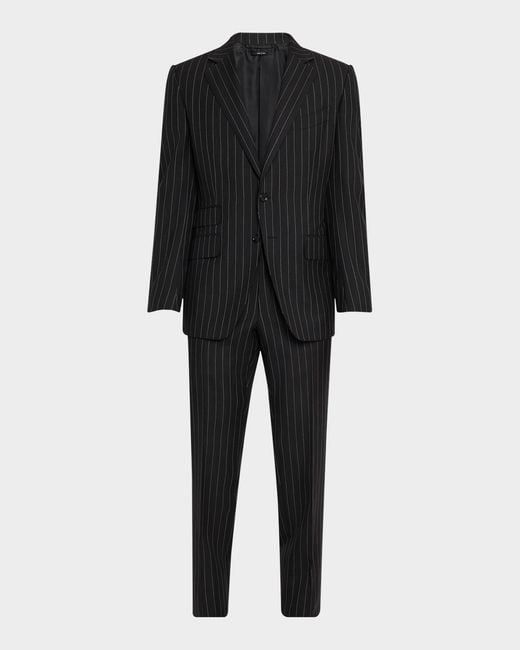 Tom Ford Black Apos;S O & Apos;Connor Sharp Stripe Suit for men