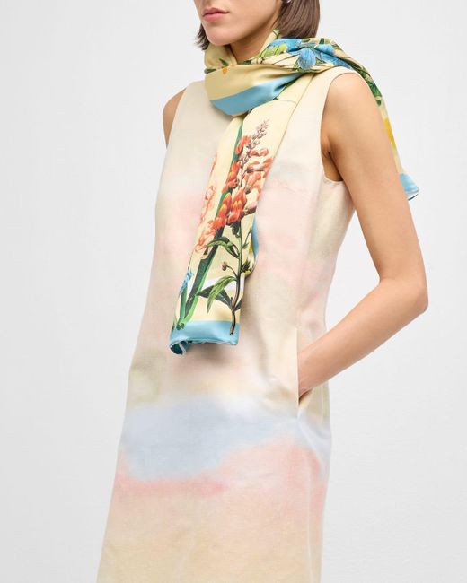 St. Piece Natural Double-Sided Silk Scarf
