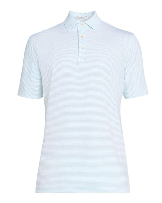 Peter Millar Blue Apos;S Highland Performance Jersey Polo for men