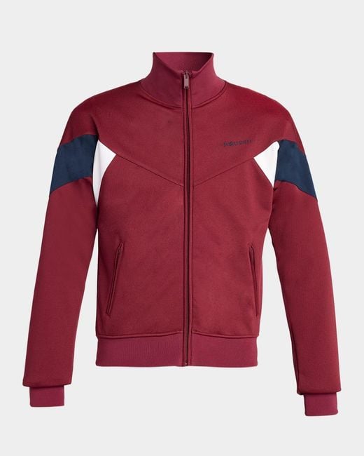 McQueen Red Apos;S Technical Loopback Chevron Track Jacket for men