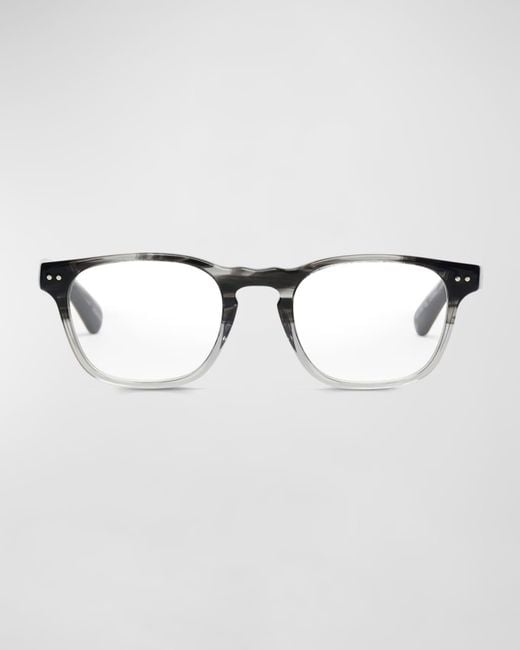 Eyebobs Metallic Old Sport Rectangular Acetate Readers