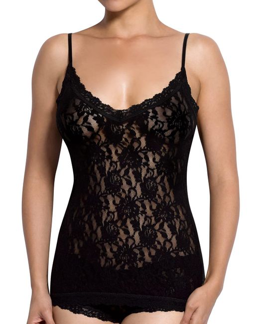 Hanky Panky Black Signature Lace V-Front Camisole