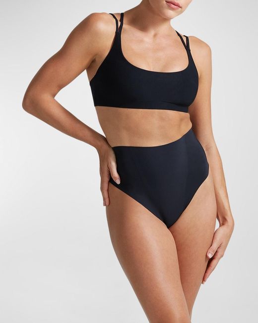 Commando Black High-rise Zone Smoothing Thong