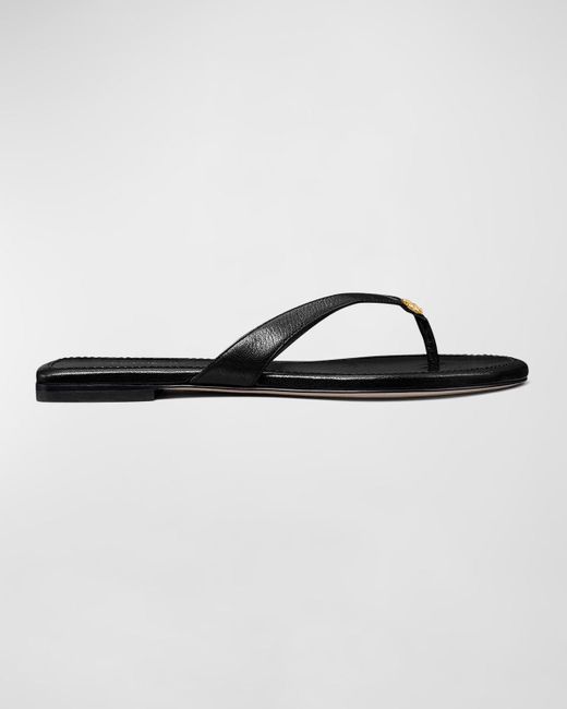 Tory Burch Multicolor Classic Leather Medallion Flop Flops