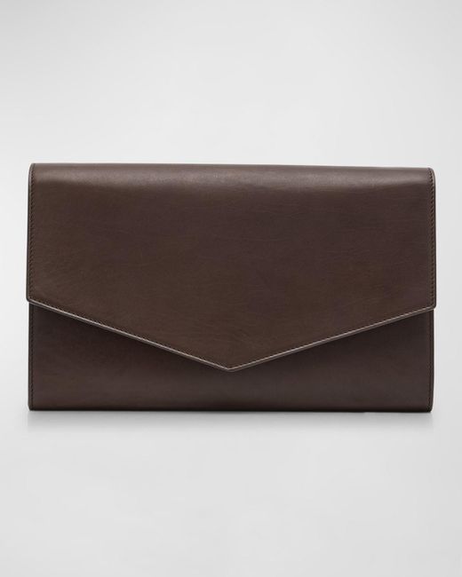 The Row Black Large Envelope Crossbody Bag