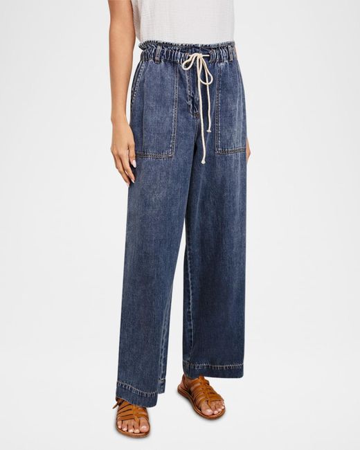 Rails Blue Ryan Denim Drawstring Pants