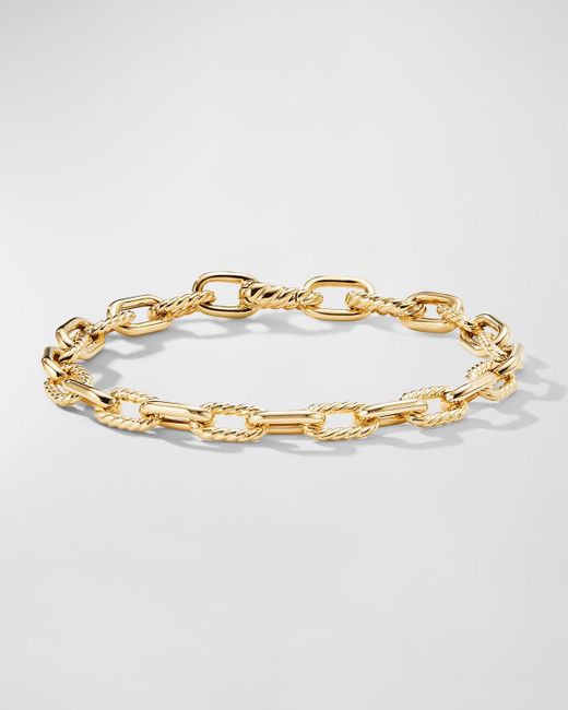 David Yurman Metallic Dy Madison Chain Bracelet In 18k Gold, 6mm