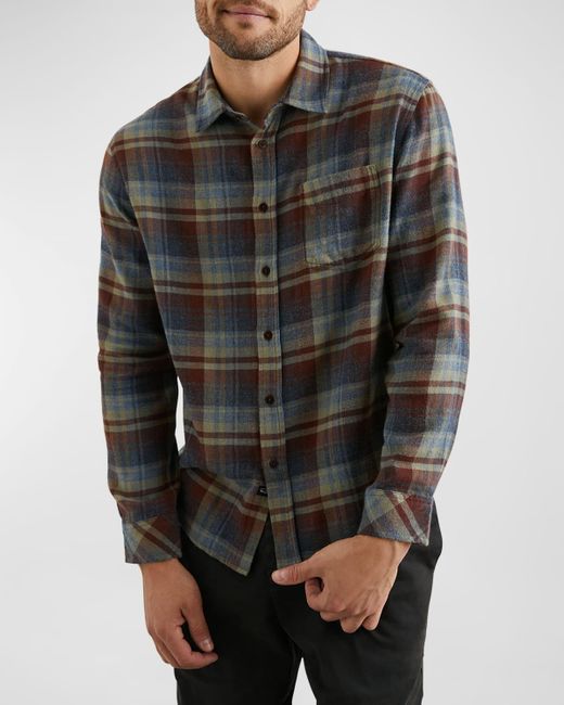 Rails Gray Lennox Flannel Button-down Shirt for men