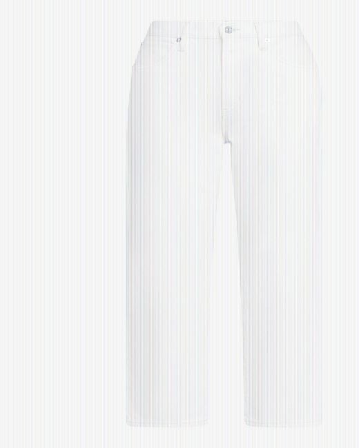FRAME White The Hang Mid-Rise Jeans