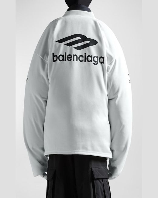 Balenciaga White 3B Sports Icon Ski T-Shirt for men