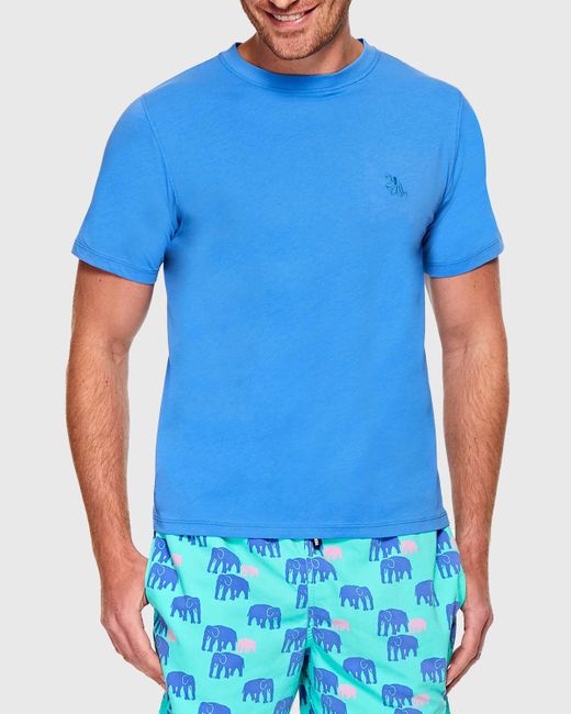 Tom & Teddy Blue Octopus Pima Cotton T-Shirt for men
