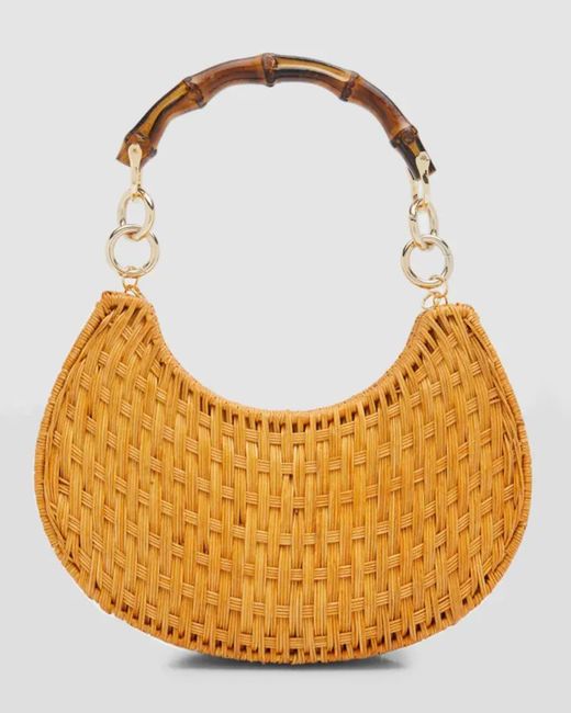 Serpui Joy Wicker Shoulder Bag Lyst