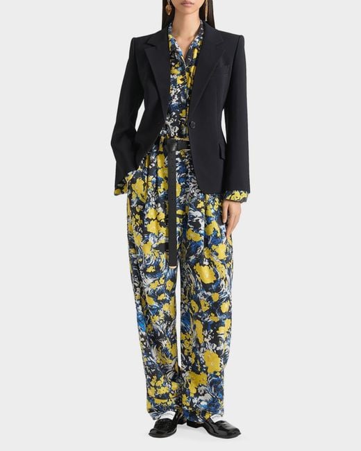 Givenchy Black Single-Breasted Blazer Jacket