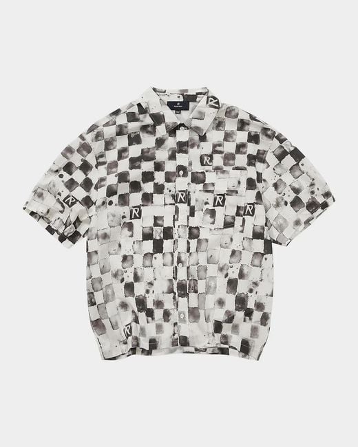 Represent White Pool Side Cotton Shirt for men