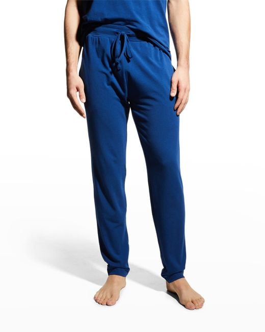 2xist Luxurious Modal Lounge Pants in Blue for Men