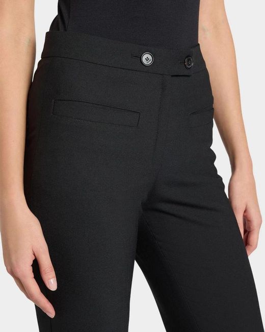 Courreges Black Two-Button Bootcut Pants