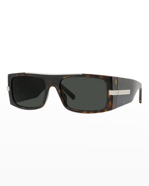 Givenchy Flat-top Rectangle 4g-logo Sunglasses in Black for Men | Lyst