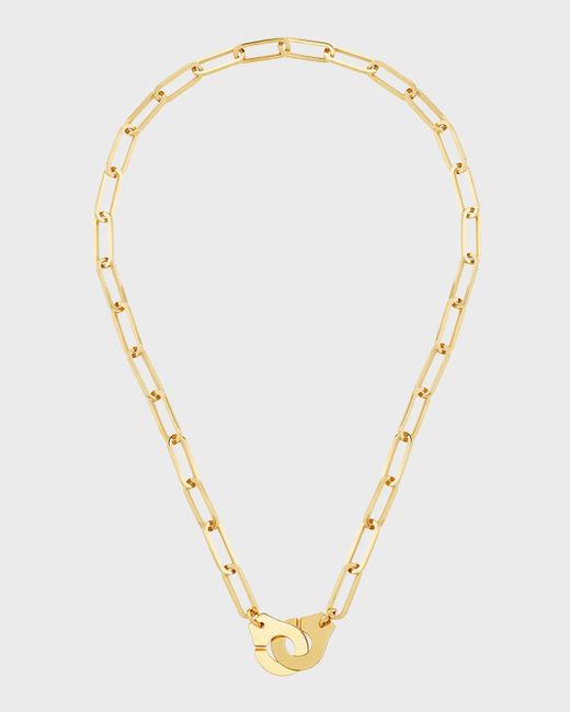 Dinh Van Metallic Yellow Gold Menottes R15 Extra-large Chain Necklace
