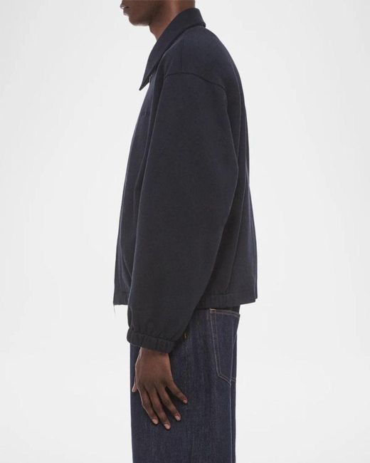 Helmut Lang Blue Apos;S Logo Cotton Jacket for men
