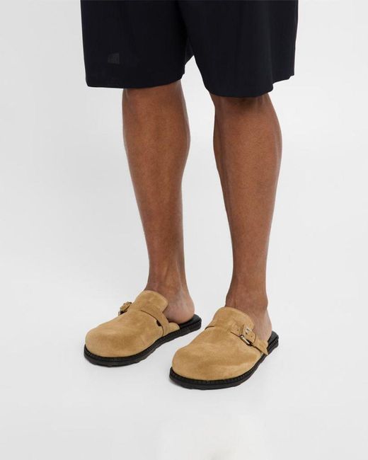 Moschino White Apos;S Suede Mules for men