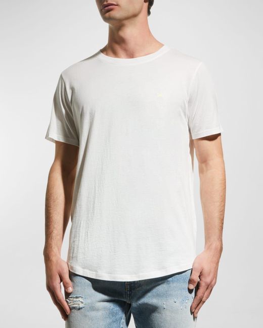 Jared Lang White Star Pima Cotton T-shirt for men