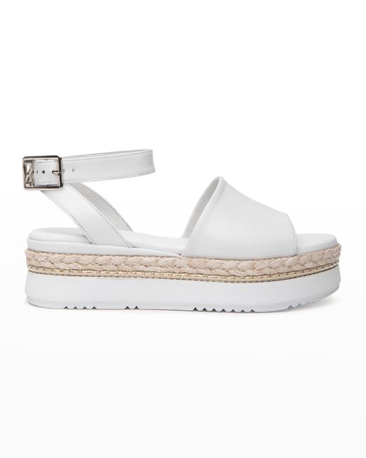 Nero Giardini Jute Sporty Sandals in White | Lyst