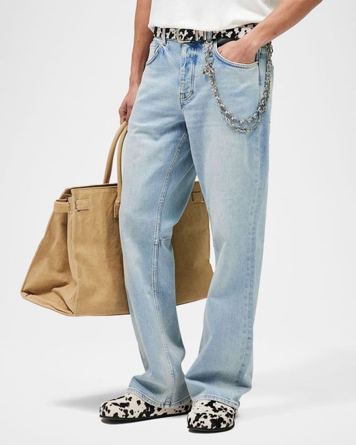 Represent Blue Boot-Cut Jeans for men