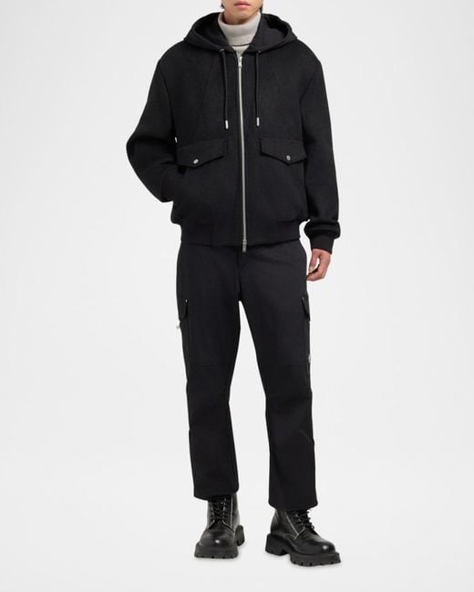 Moose Knuckles Black Apos;S Ellington Bomber Jacket for men