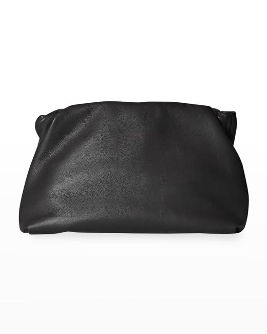 The Row Black Bourse Calfskin Clutch Bag