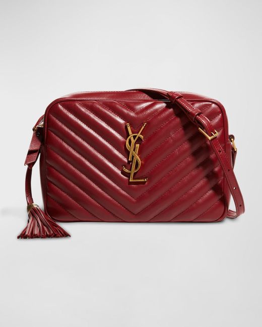 Saint Laurent Lou Medium Camera Monogram Ysl Calf Crossbody Bag in