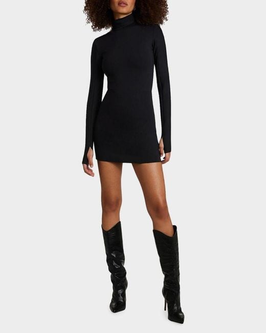 Commando Black Neoprene Micro-Mini Skirt
