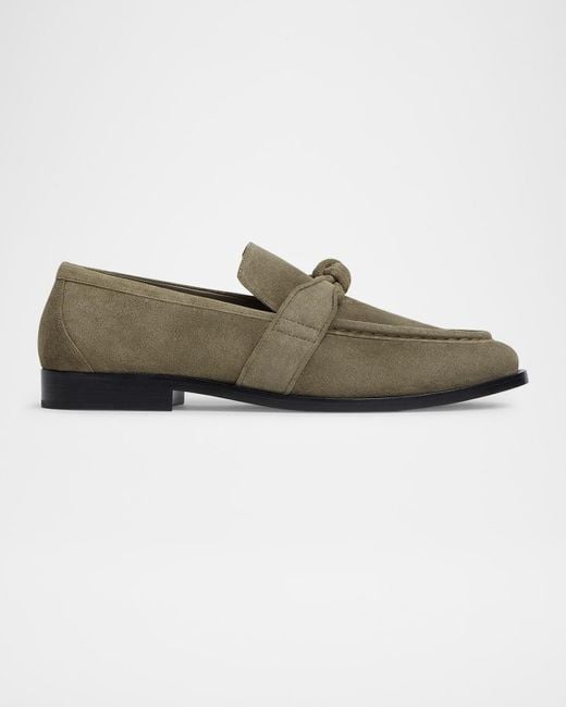 Bottega Veneta Multicolor Astaire Knot Suede Loafers for men