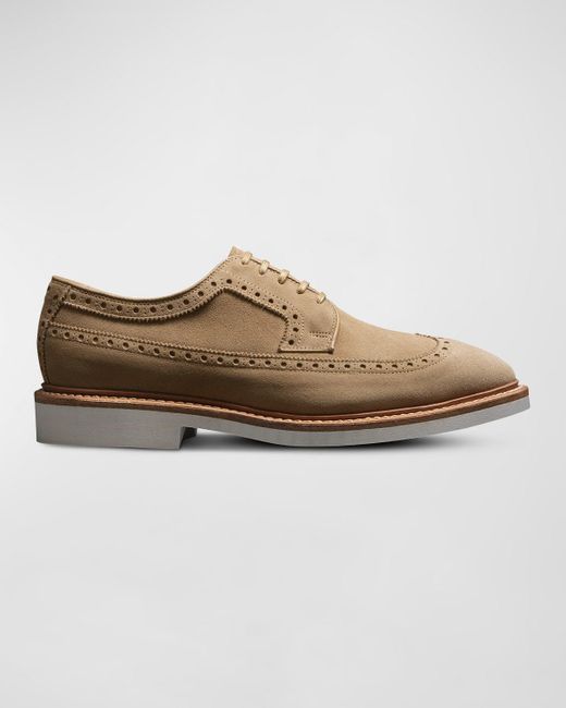 Allen Edmonds Brown William Wingtip Leather Derby Shoes for men