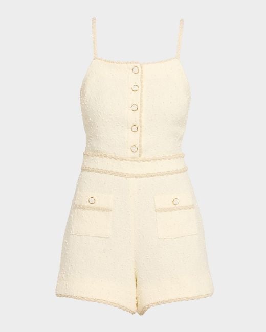 Jonathan Simkhai Natural Ginny Boucle Romper