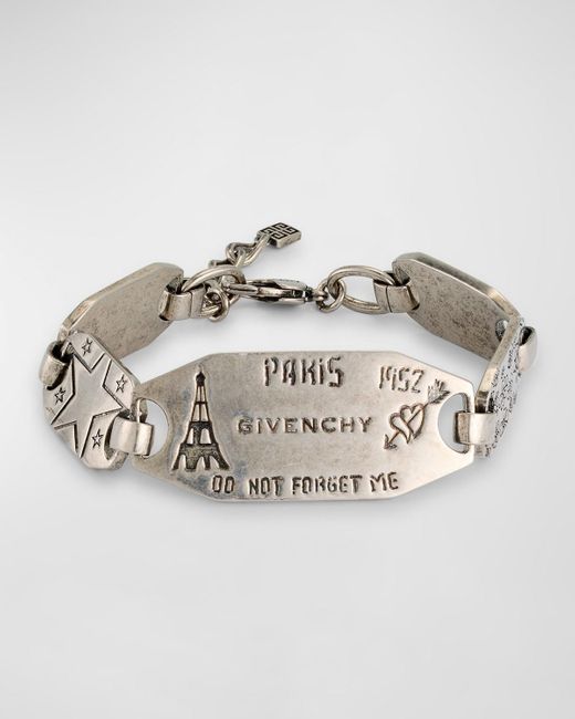 Givenchy Metallic City Link Bracelet for men