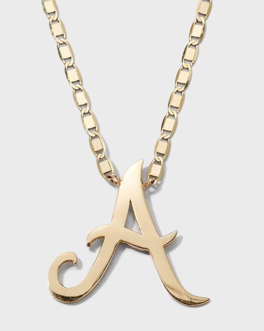 Lana Jewelry Metallic 14k Malibu Initial Necklace